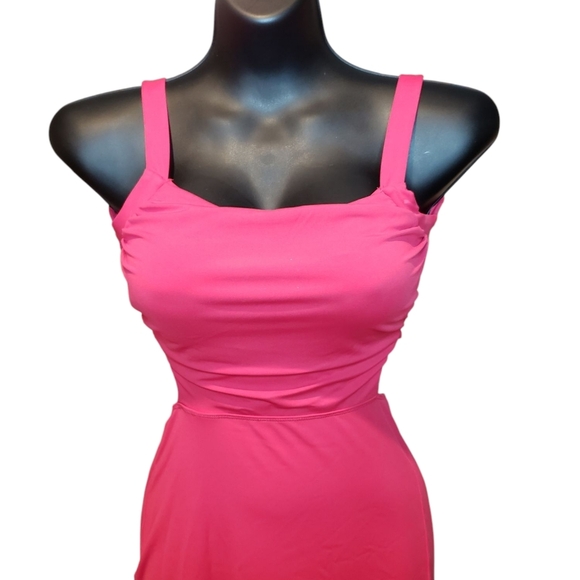 Halara Red Midi Dress With Slit XS - Picture 2 of 6